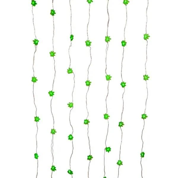 Kurt S. Adler LED Fairy Light Cannabis Curtain Light Set (69123) - Image 3