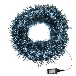 Kurt Adler 3000-Light 98-Foot Cluster Garland With Cool White LED Lights