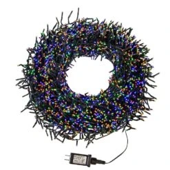 Kurt Adler 3000-Light 98-Foot Cluster Garland With Multi-Color LED Lights