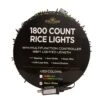 Kurt Adler 1800-Light 148-Foot Warm White LED Rice Light Set