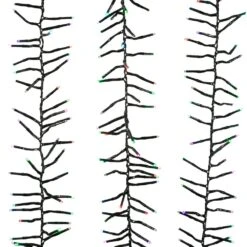 Kurt Adler 480-Light 15.7-Foot RGB Twinkle LED Connectable Cluster Garland