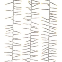 Kurt Adler 1000-Light 32.8-Foot Warm White LED Cluster Garland