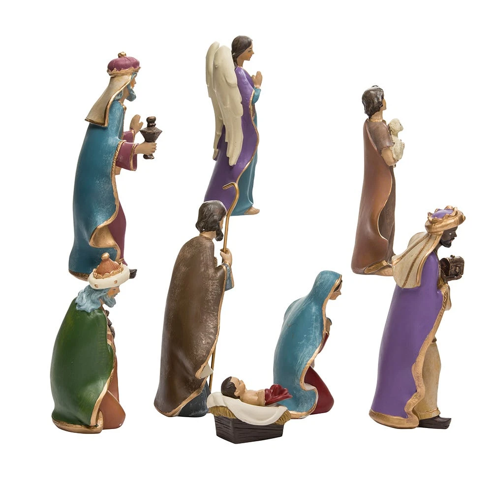 Kurt Adler 6.25-Inch Resin Nativity Set Of 8 Pieces - Image 3