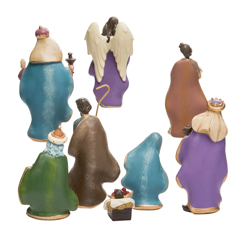 Kurt Adler 6.25-Inch Resin Nativity Set Of 8 Pieces - Image 4