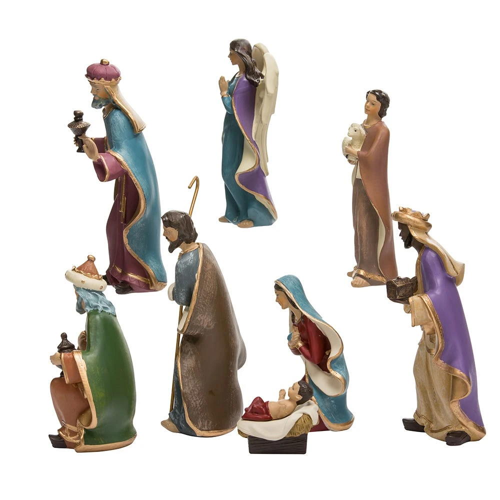 Kurt Adler 6.25-Inch Resin Nativity Set Of 8 Pieces - Image 5