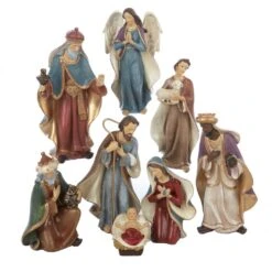 Kurt Adler 6.25-Inch Resin Nativity Set Of 8 Pieces