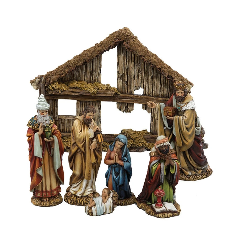 Kurt Adler 6-Inch Resin Nativity Set Of 7