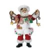 Kurt Adler 12-Inch Fabriché Christmas Chef Santa
