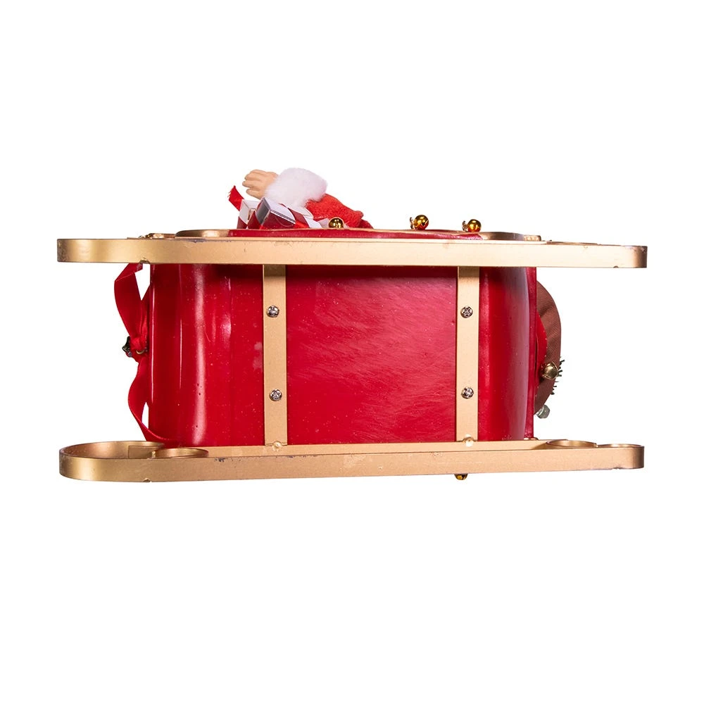 Kurt Adler 10-Inch Coca-Cola Santa In Sleigh Table Piece - Image 7