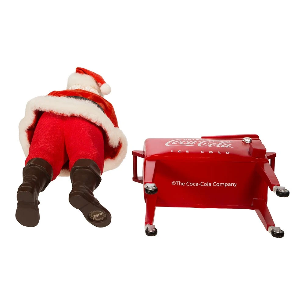Kurt Adler Coke Santa With Table Cooler, 2 Piece Set - Image 6