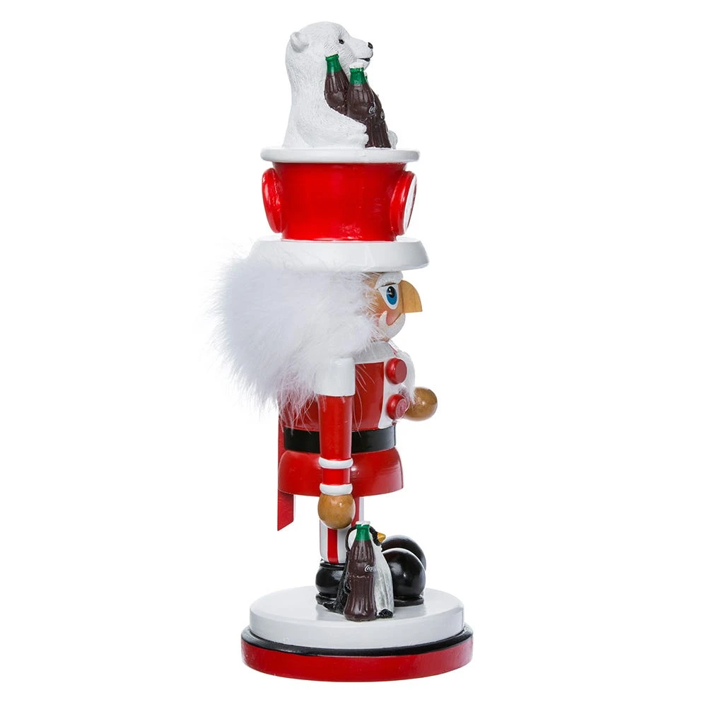 Kurt Adler 15-Inch Coca-Cola Hollywood Nutcracker With Polar Bear Hat - Image 4