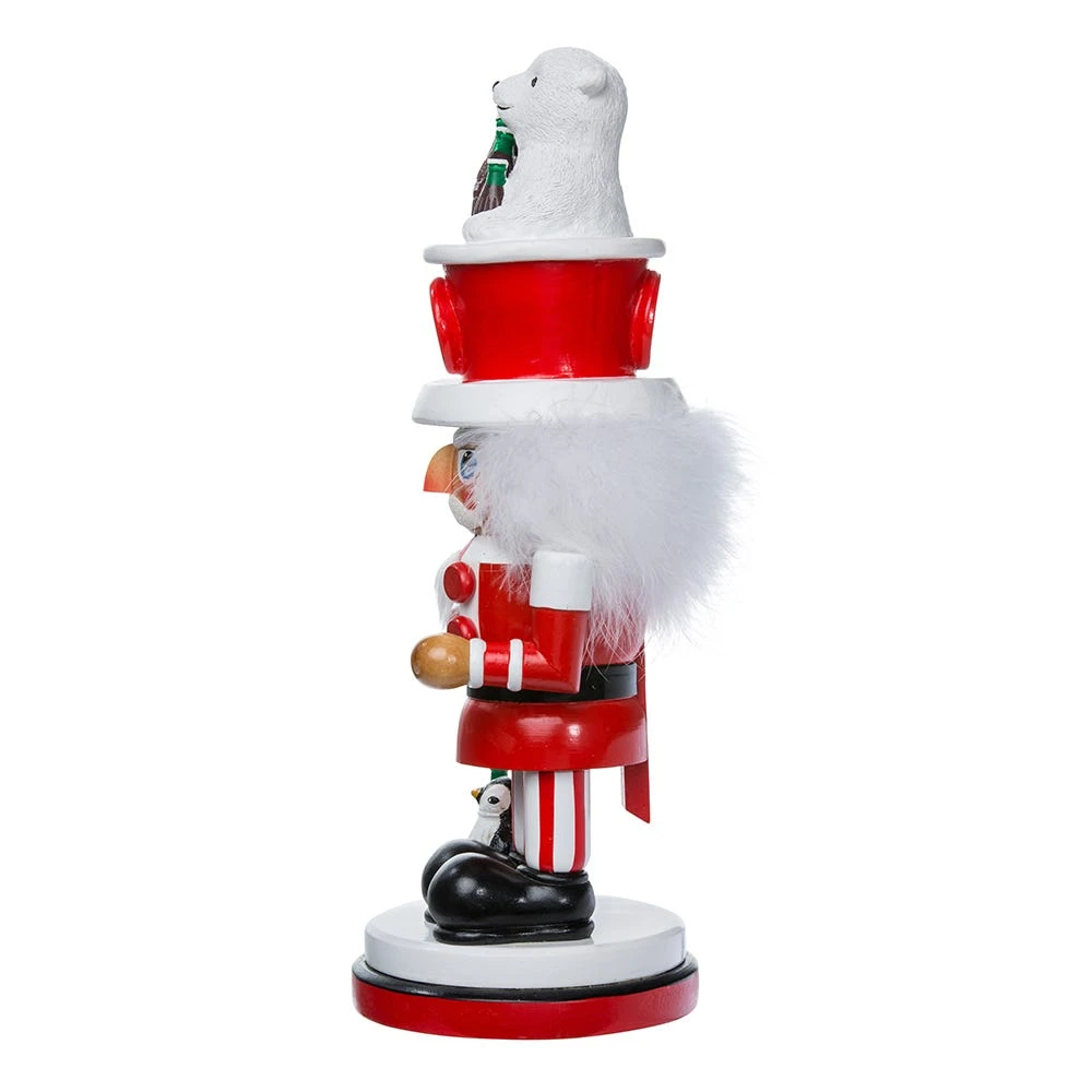 Kurt Adler 15-Inch Coca-Cola Hollywood Nutcracker With Polar Bear Hat - Image 5