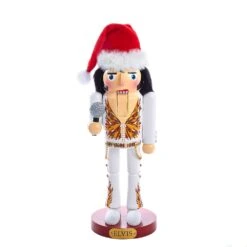 Kurt Adler 11-Inch Elvis® In Flame Suit Nutcracker
