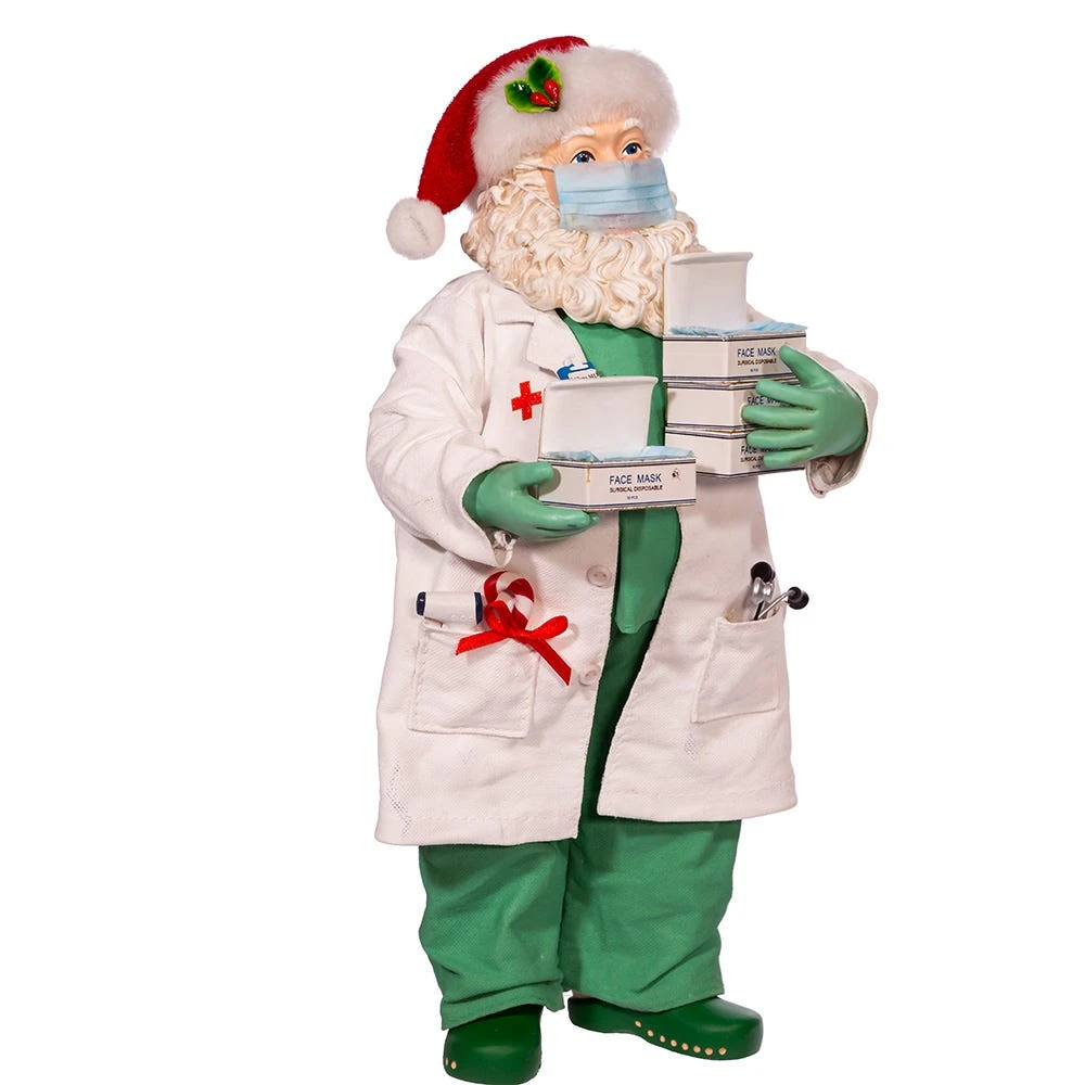Kurt Adler 10.5-Inch Fabriche Santa Doctor - Image 2