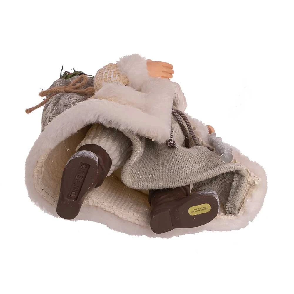 Kurt Adler 10.5-Inch Fabriché Snowy Woods Santa - Image 7