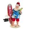 Kurt Adler 11-Inch Fabriché Santa With Surfboard And Drink
