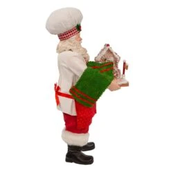 Kurt Adler 11-Inch Fabriché Santa With Gingerbread Train