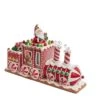 Kurt Adler 7.5-Inch Battery-Operated Gingerbread Junction LED Train Table Piece