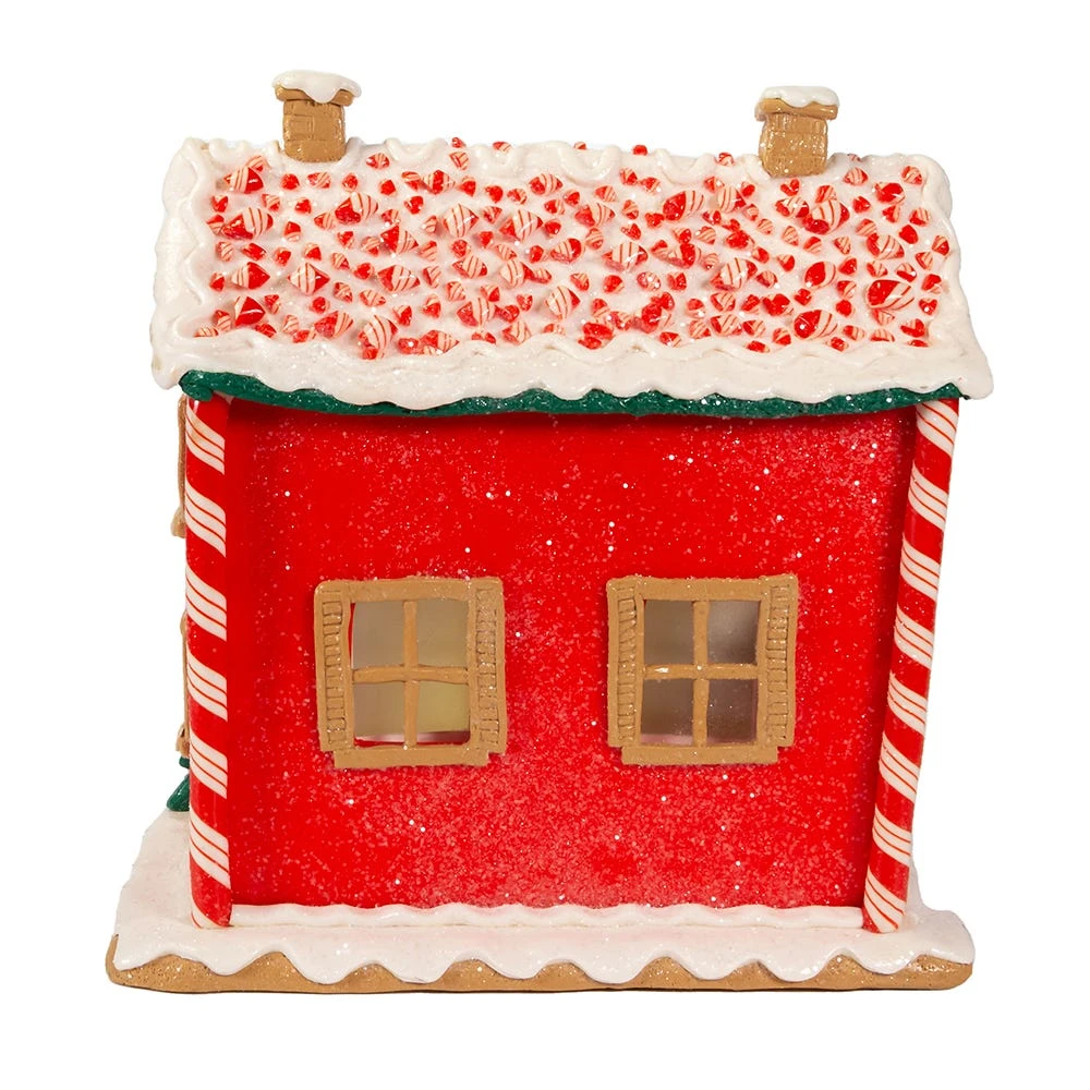 Kurt Adler 9.5-Inch Battery-Operated Gingerbread LED House With Music Box - Image 3