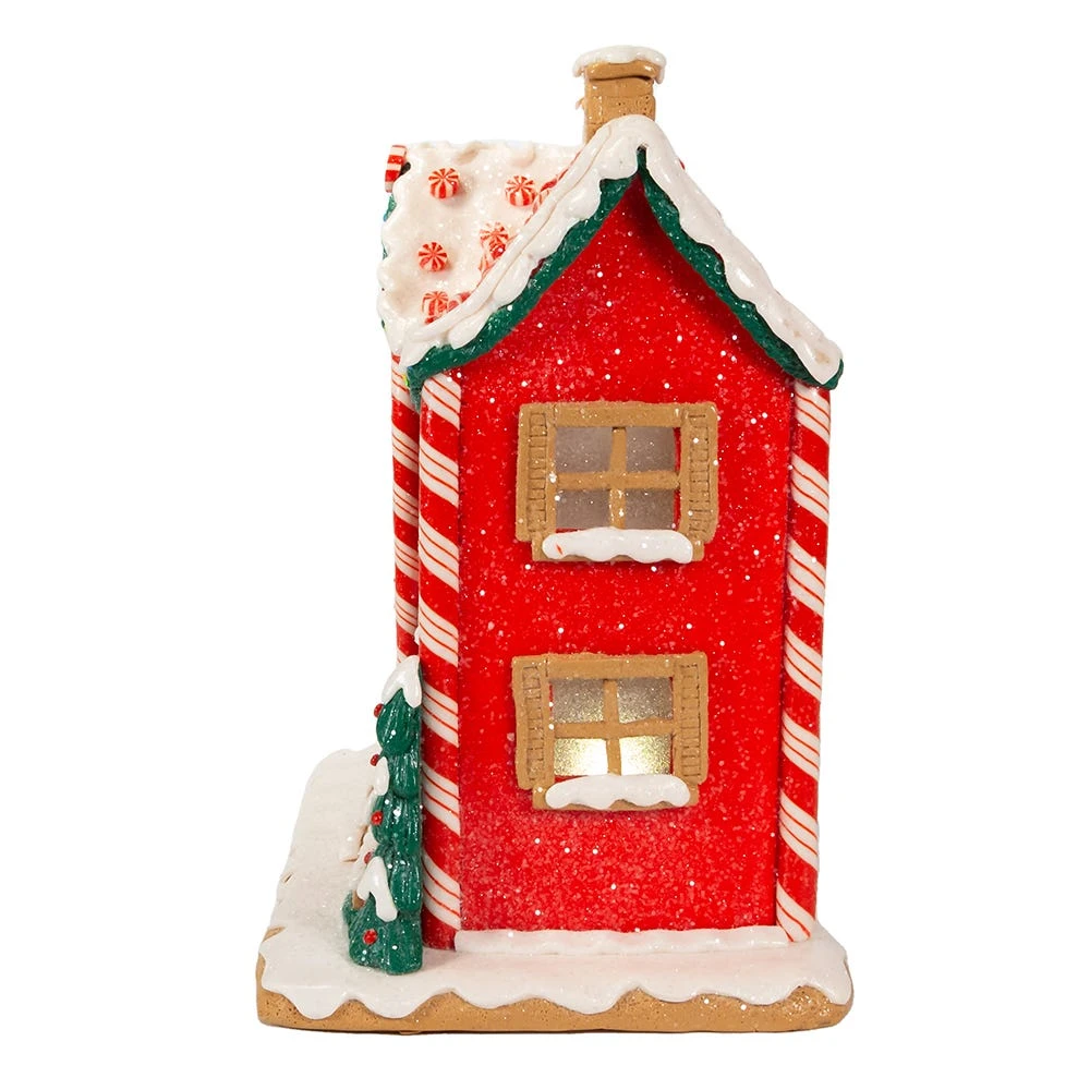 Kurt Adler 9.5-Inch Battery-Operated Gingerbread LED House With Music Box - Image 4