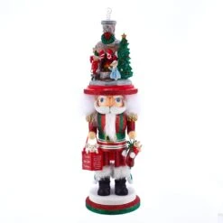 Kurt Adler 17.5-Inch Hollywood™ Stockings On Fireplace Nutcracker