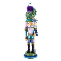 Kurt Adler 17.5-Inch Hollywood™ Peacock Hat Nutcracker