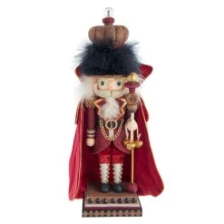 Kurt Adler 18-Inch Hollywood Burgundy King Nutcracker
