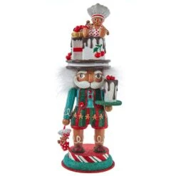 Kurt Adler 15-Inch Hollywood Nutcracker With Gingerbread Baker Hat