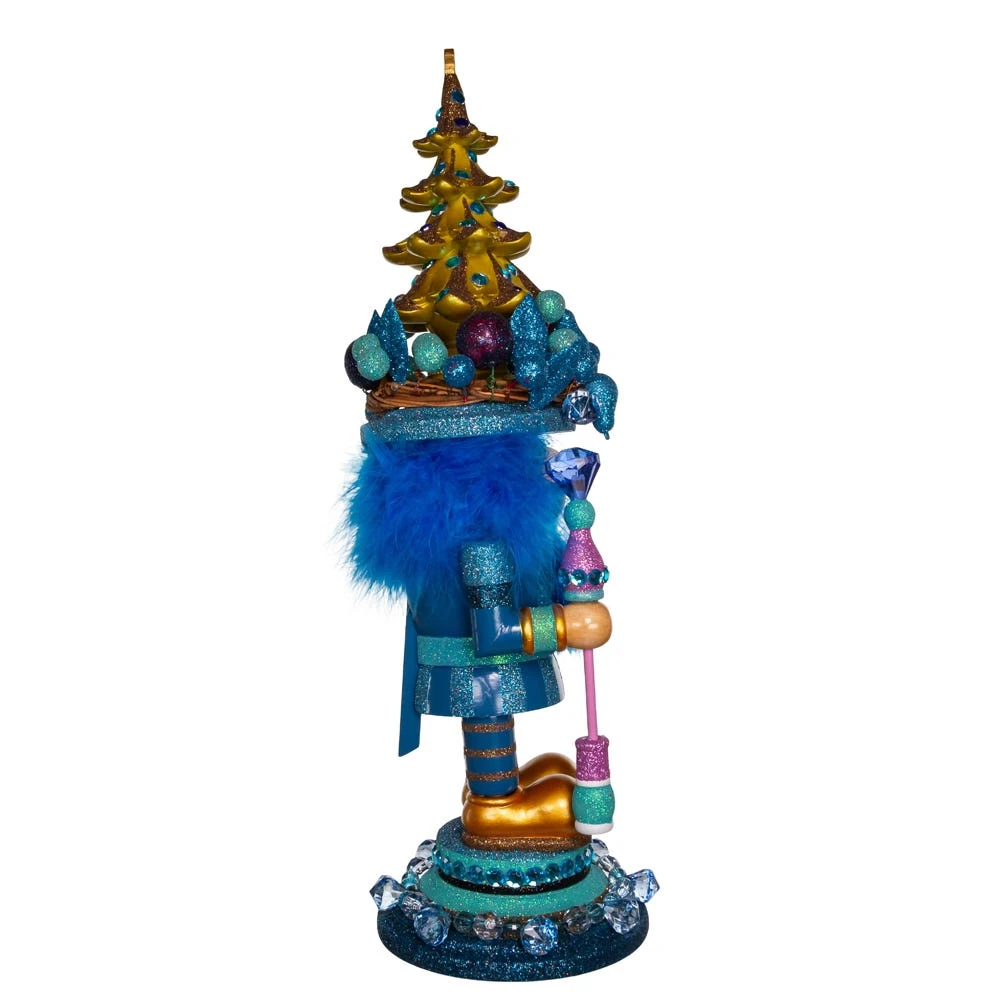 Kurt Adler 18-Inch Hollywood Blue With Tree Nutcracker - Image 2