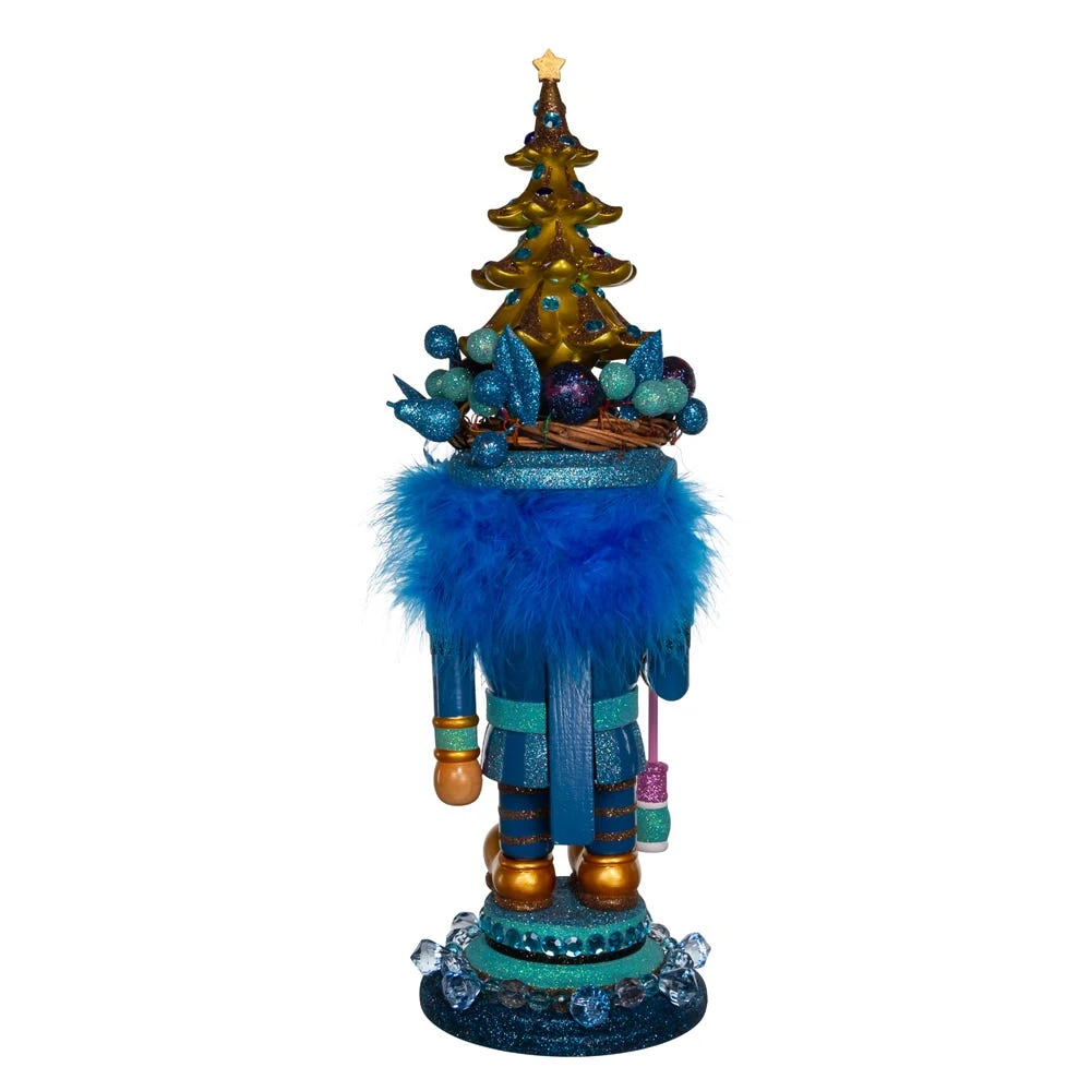 Kurt Adler 18-Inch Hollywood Blue With Tree Nutcracker - Image 3