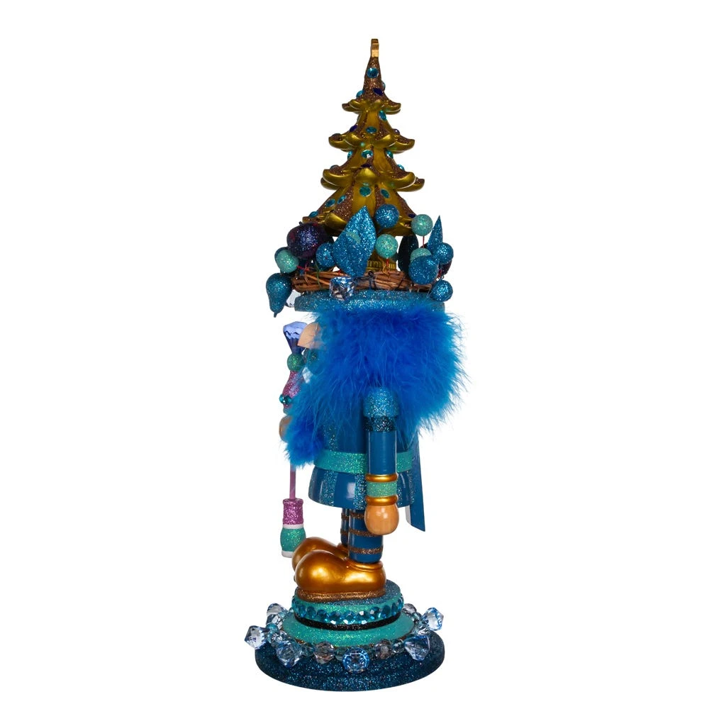 Kurt Adler 18-Inch Hollywood Blue With Tree Nutcracker - Image 4