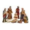 Kurt Adler 9-Inch Porcelain Nativity Figures Tablepiece Set Of 9