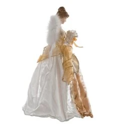 Kurt Adler 17-Inch Ivory And Gold Angel Treetop