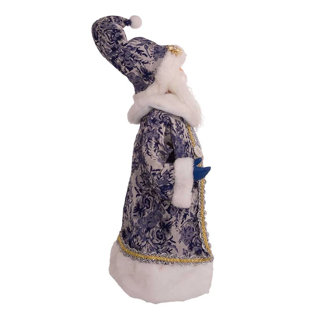 Kurt Adler 18-Inch Blue Santa Holding Oversized "Merry Christmas" Sign Table Piece - Image 3