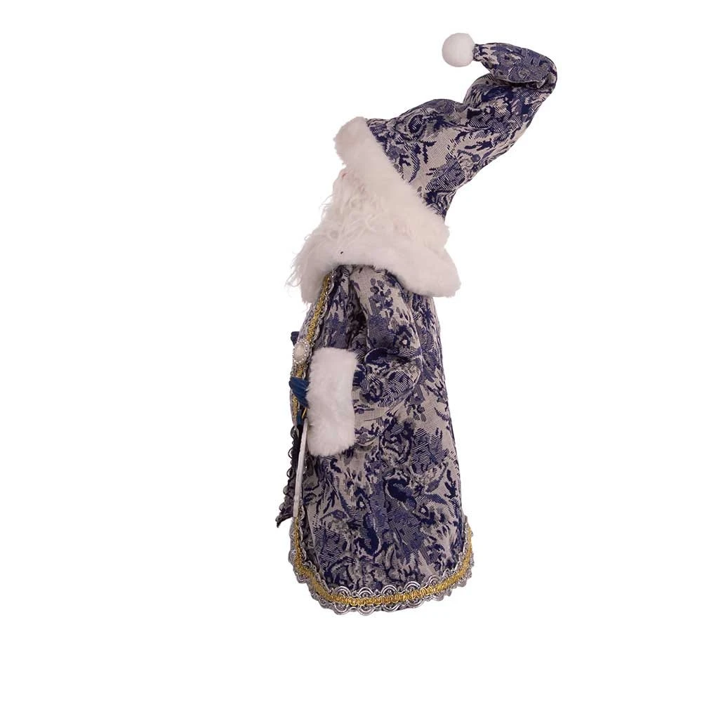 Kurt Adler 18-Inch Blue Santa Holding Oversized "Merry Christmas" Sign Table Piece - Image 5