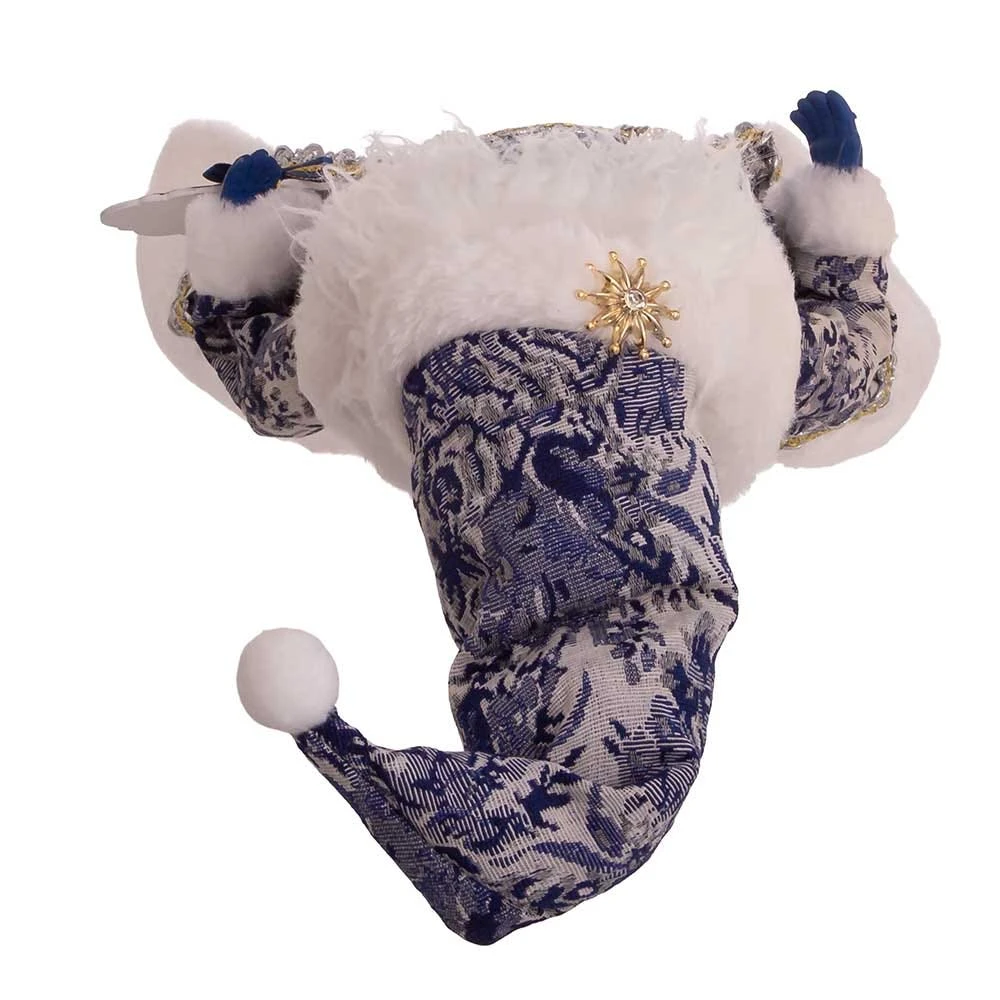 Kurt Adler 18-Inch Blue Santa Holding Oversized "Merry Christmas" Sign Table Piece - Image 6