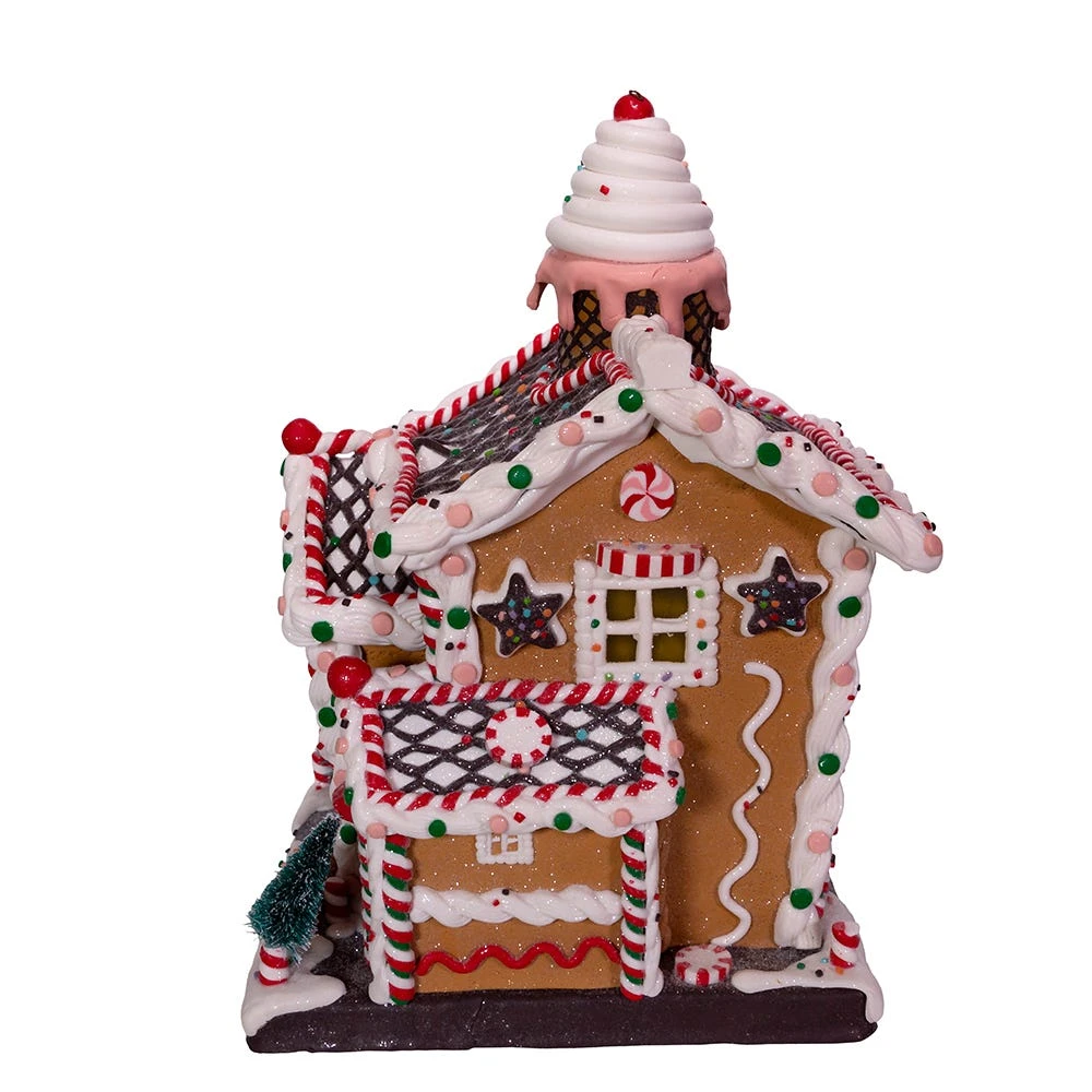 Kurt Adler 14-Inch Battery-Operated Light-Up Gingerbread House - Image 3