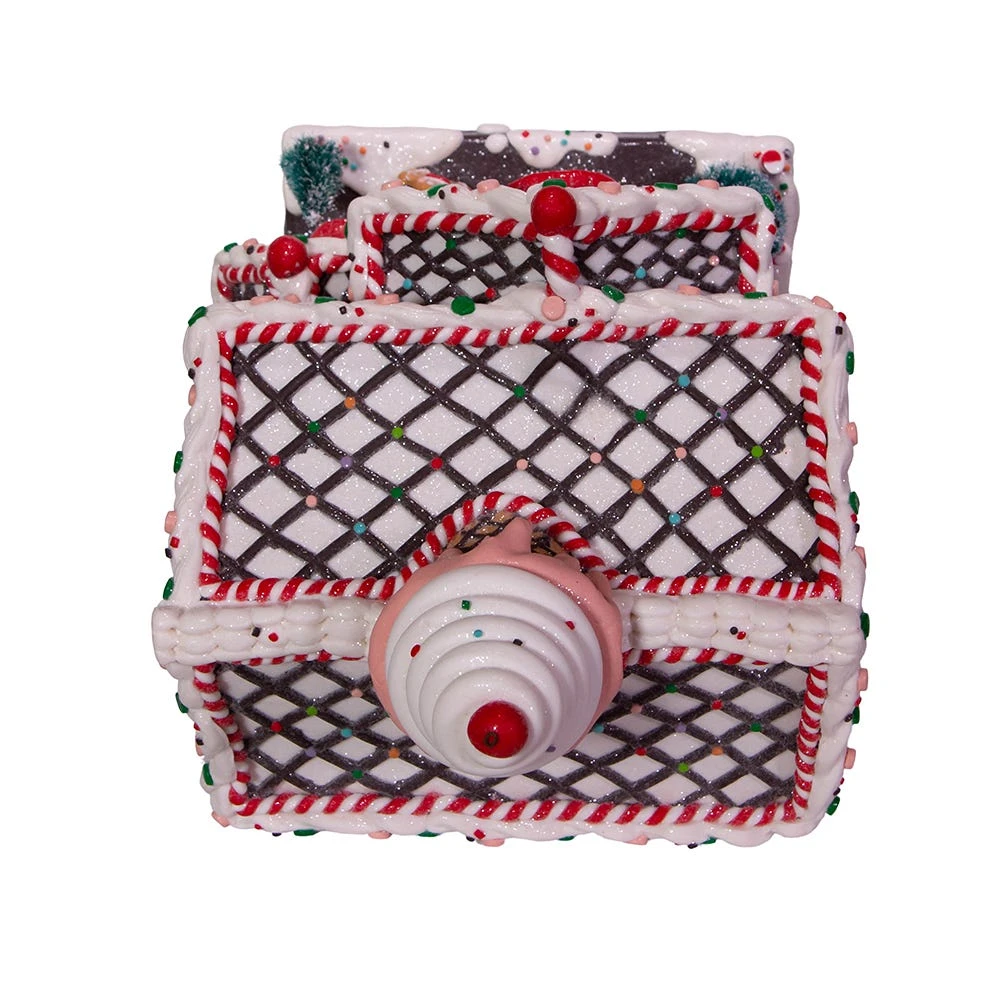 Kurt Adler 14-Inch Battery-Operated Light-Up Gingerbread House - Image 5