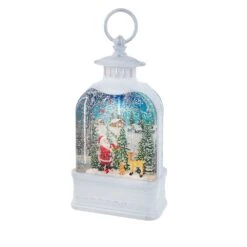 Kurt Adler 9.5-Inch Battery-Operated Lighted Santa Water Lantern