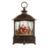 Kurt Adler 12-Inch Battery Operated Warm White LED Lighted Santa With Animals Lantern