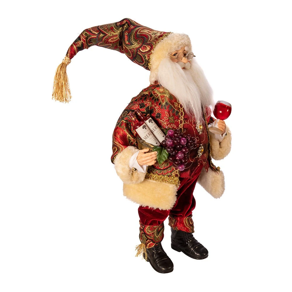 Kurt Adler 18-Inch Kringle Klaus Wine Santa - Image 2
