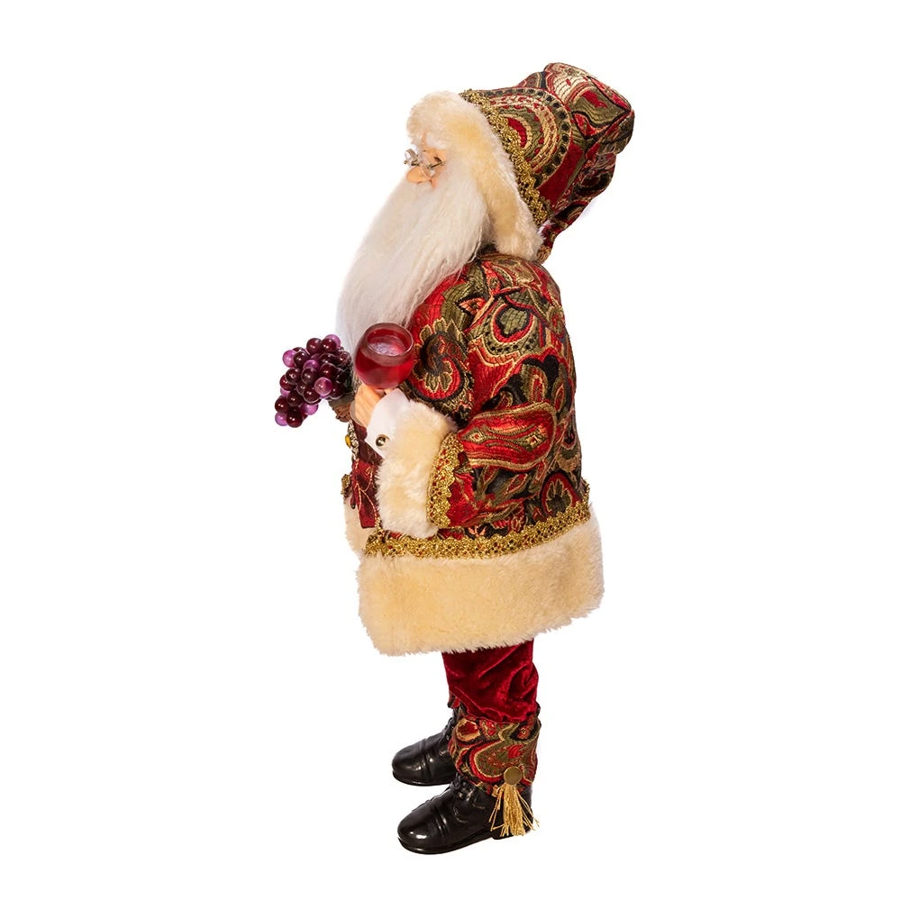 Kurt Adler 18-Inch Kringle Klaus Wine Santa - Image 3