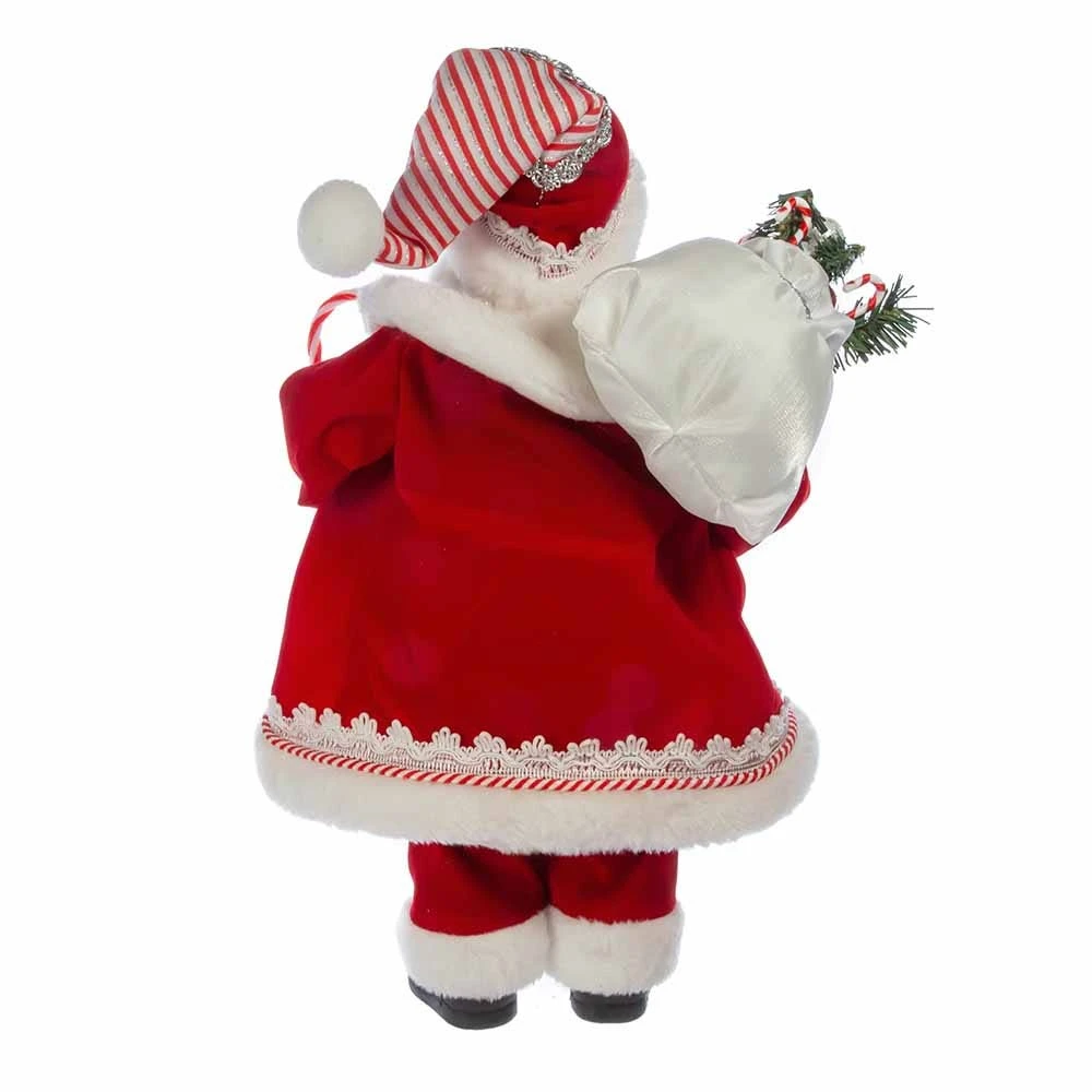 Kurt Adler 17.5-Inch Kringle Klaus Peppermint Santa - Image 2