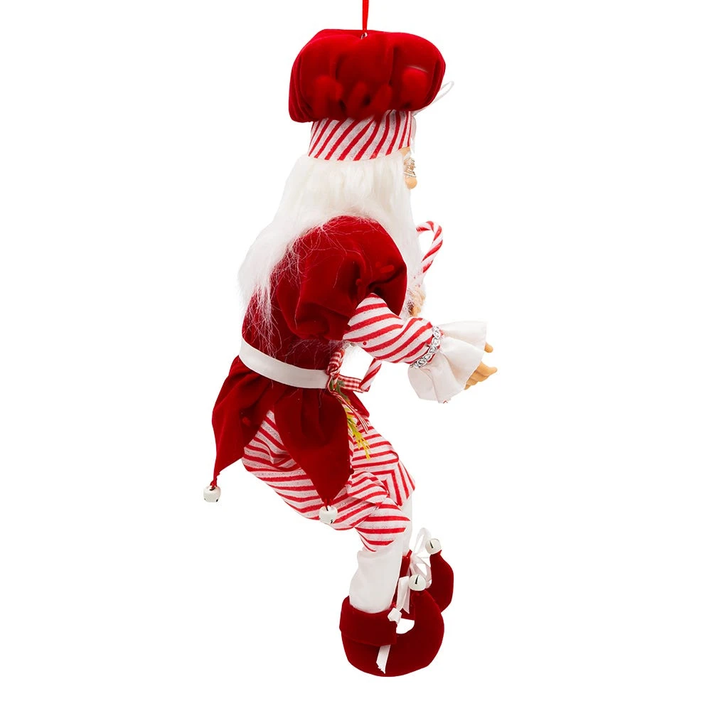 Kurt Adler 17-Inch Kringle Klaus Peppermint Chef Santa - Image 2