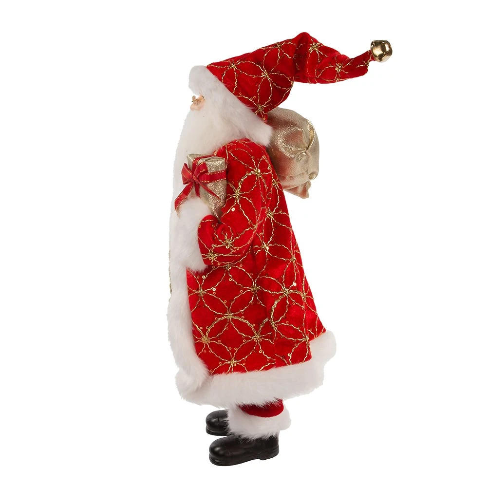 Kurt Adler 17-Inch Kringle Klaus Red Santa With Gifts - Image 4