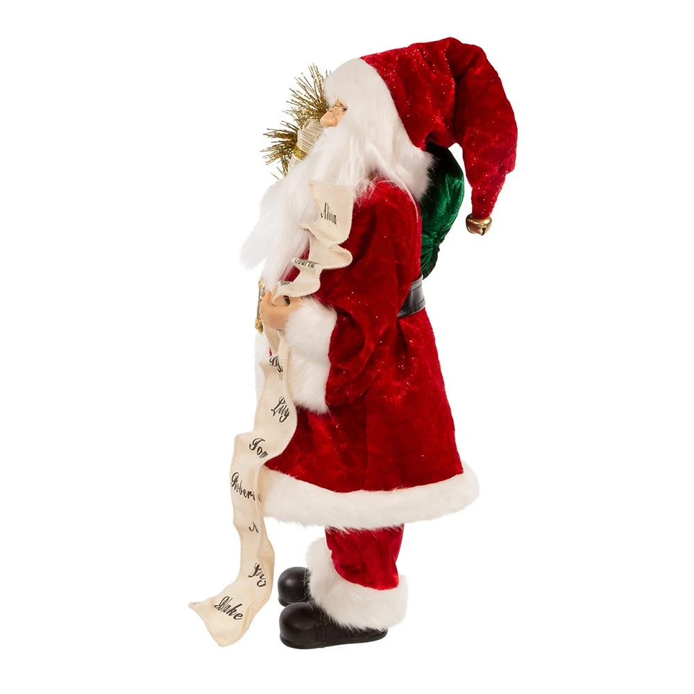 Kurt Adler 17.25-Inch Kringle Klaus Tradition Santa With List - Image 4