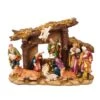 Kurt Adler Resin Nativity Set With Figures And Stable - 11-Piece Set