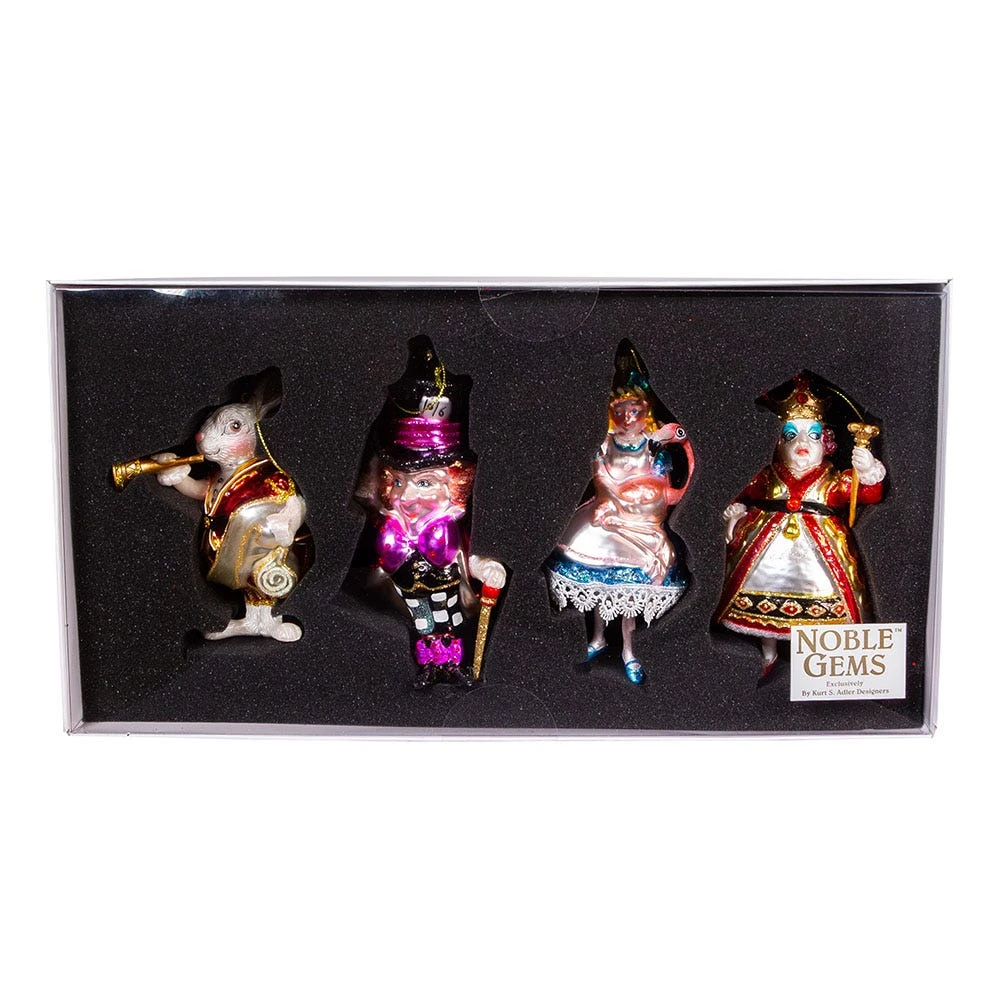 Kurt Adler 5-5.5-Inch Noble Gems™ Glass Wonderland Gift Set, 4-Piece Set - Image 7