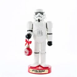 Kurt Adler 9.5-Inch Stormtrooper With Ball Ornament Nutcracker