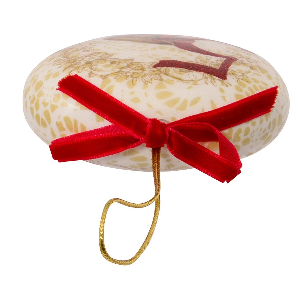 Kurt Adler 85mm Decoupage Ball Ornament Set Of 12 - Image 4